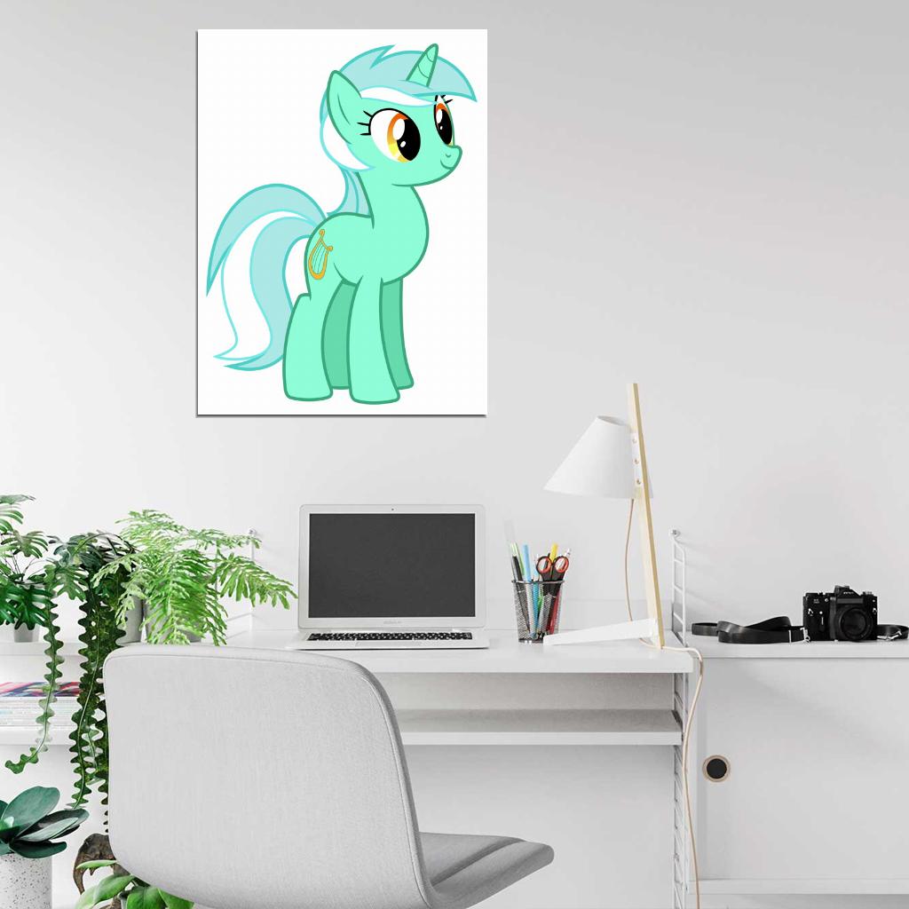 Lyra Heartstrings My Little Pony Friendship is Magic Unicorn Cute Kids Art Wall Art Print Poster