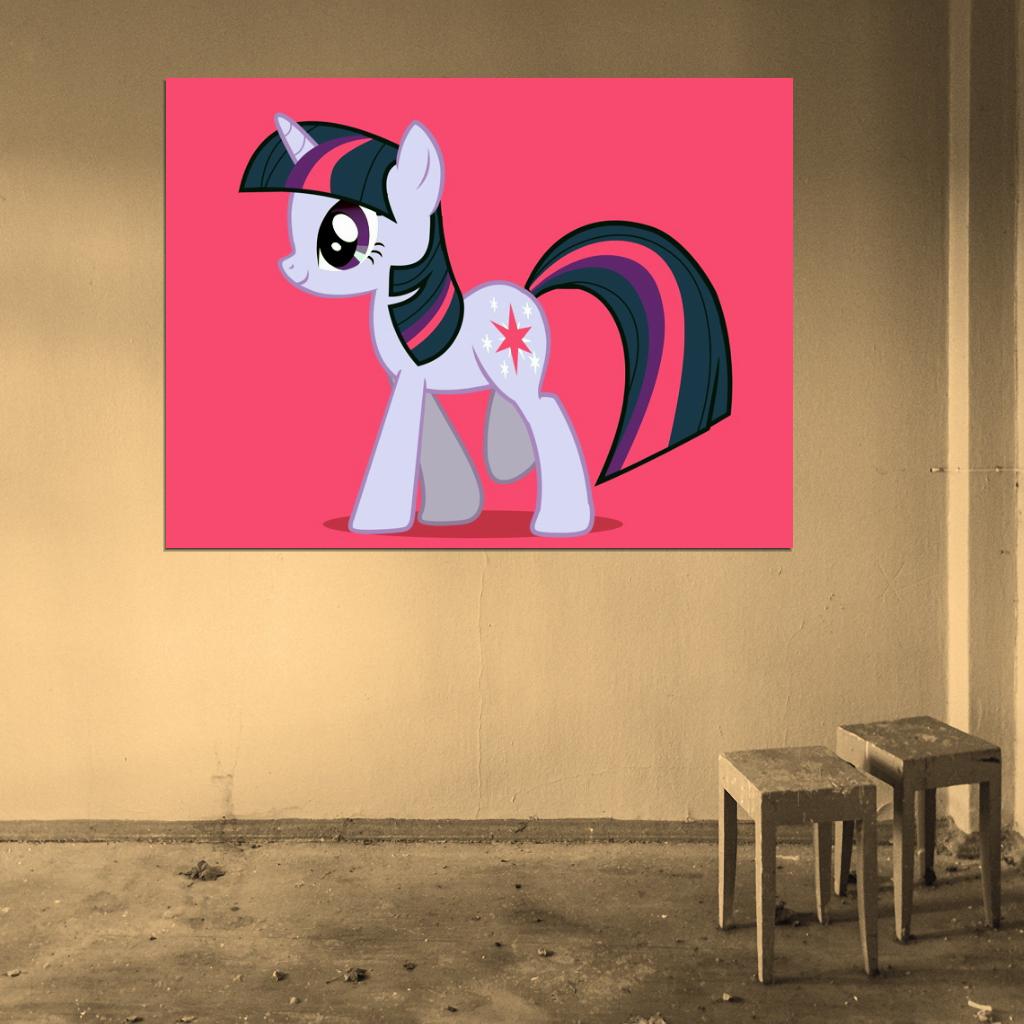 Twilight Sparkle My Little Pony Friendship is Magic Unicorn Cute Kids Art Wall Art Print Poster
