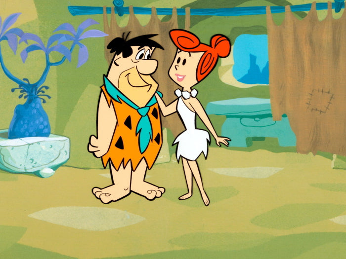 The Flintstones Fred Wilma Cool Cartoon Art Wall Art Print Poster