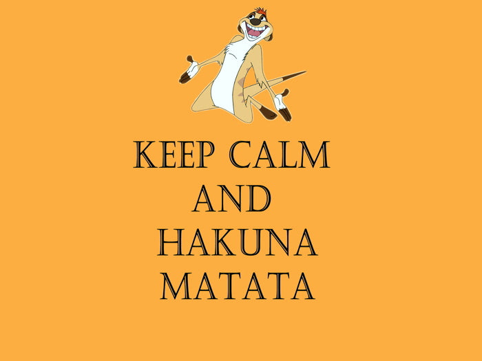 Keep Calm and Hakuna Matata Timon and Pumbaa Cool Art Wall Art Print Poster