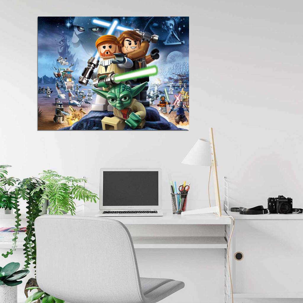 Lego Star Wars Characters Amazing Video Game Art Wall Art Print Poster
