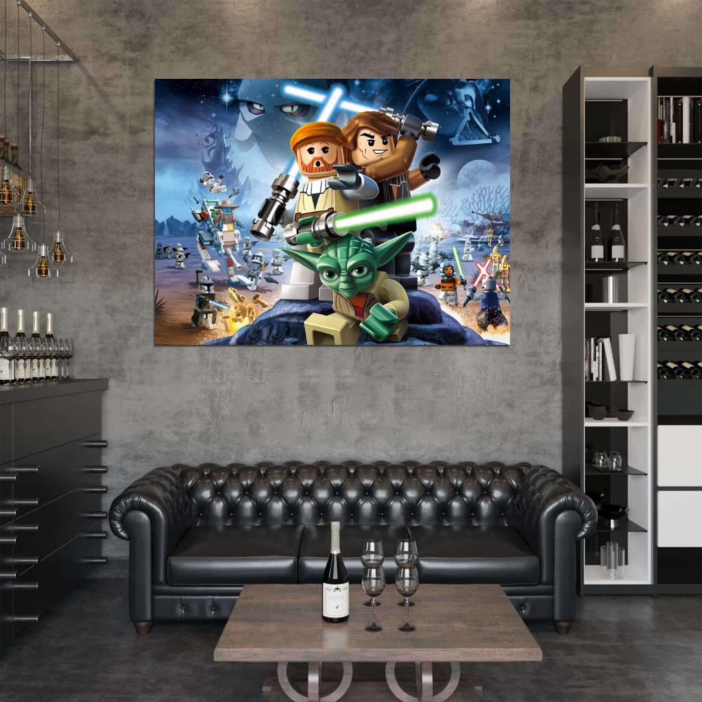 Lego Star Wars Characters Amazing Video Game Art Wall Art Print Poster