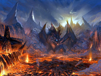 Valakas Lineage 2 Dragon LA 2 MMO Video Game Art Wall Art Print Poster