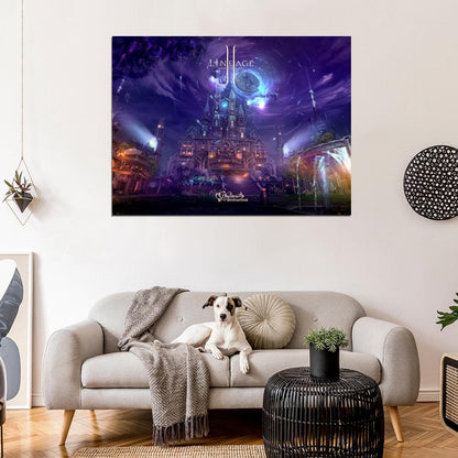 Lineage 2 Goddess of Destruction Talking Island Village LA2 MMO Video Game Art Wall Art Print Poster