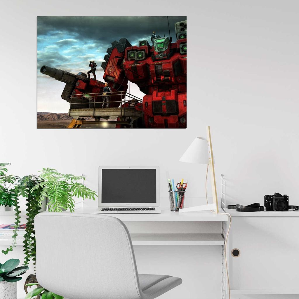 Mechwarrior Online Battlemaster MWO Battletech Giant Mech Game Art Wall Art Print Poster