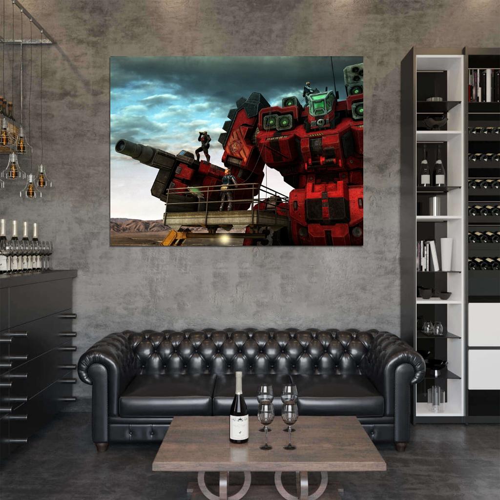 Mechwarrior Online Battlemaster MWO Battletech Giant Mech Game Art Wall Art Print Poster