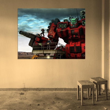Mechwarrior Online Battlemaster MWO Battletech Giant Mech Game Art Wall Art Print Poster