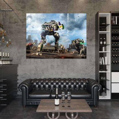 Mechwarrior Online Cicada MWO Battletech Mech Game Art Wall Art Print Poster