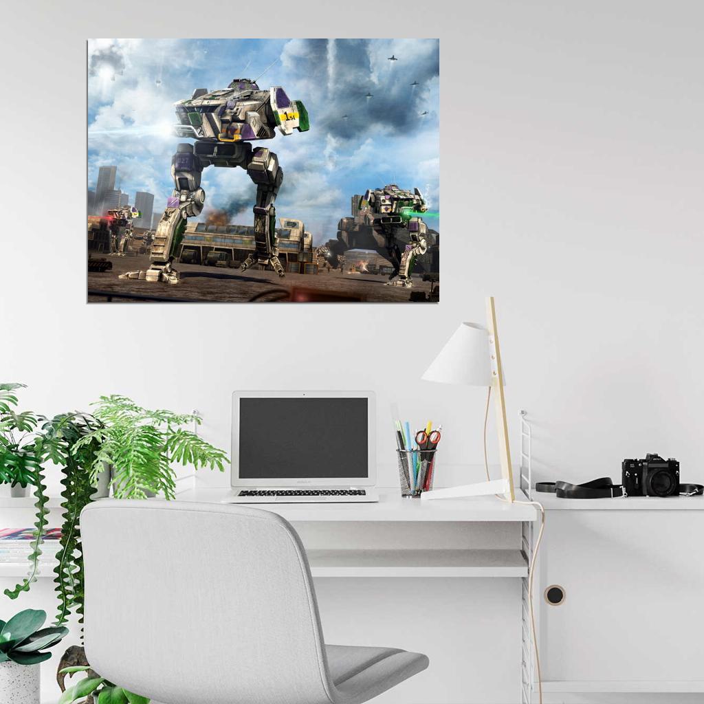 Mechwarrior Online Cicada MWO Battletech Mech Game Art Wall Art Print Poster