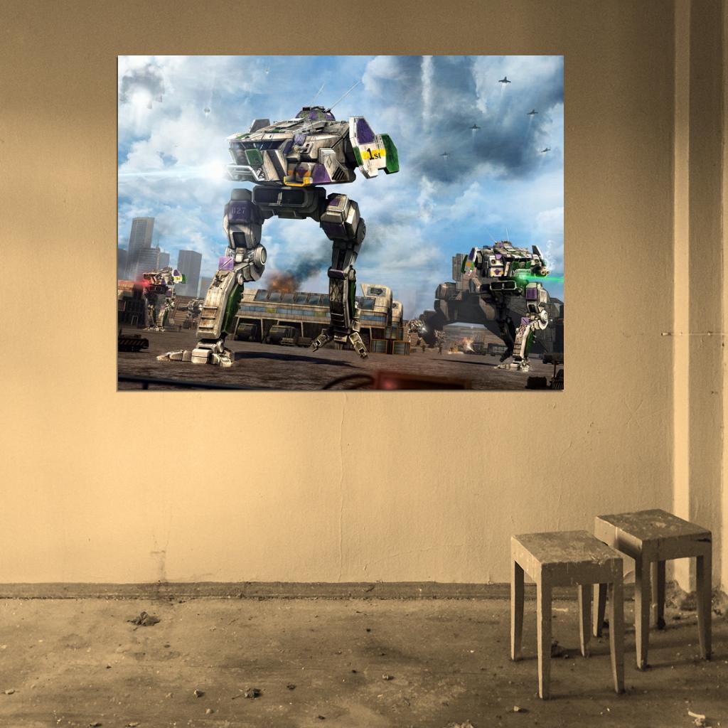 Mechwarrior Online Cicada MWO Battletech Mech Game Art Wall Art Print Poster