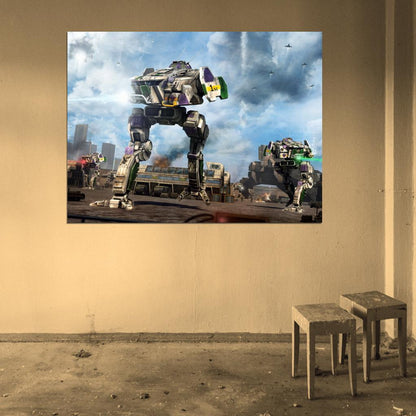 Mechwarrior Online Cicada MWO Battletech Mech Game Art Wall Art Print Poster