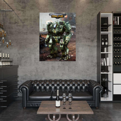 Mechwarrior Online Battlemaster MWO Battletech Mech Game Art Wall Art Print Poster