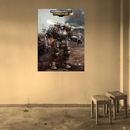 Mechwarrior Online Shadowhawk MWO Battletech Mech Game Art Wall Art Print Poster