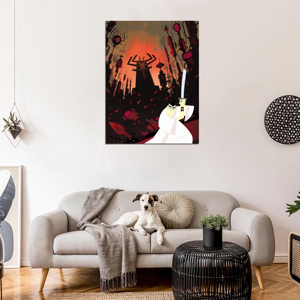 Samurai Jack Awesome Cartoon Art Wall Art Print Poster