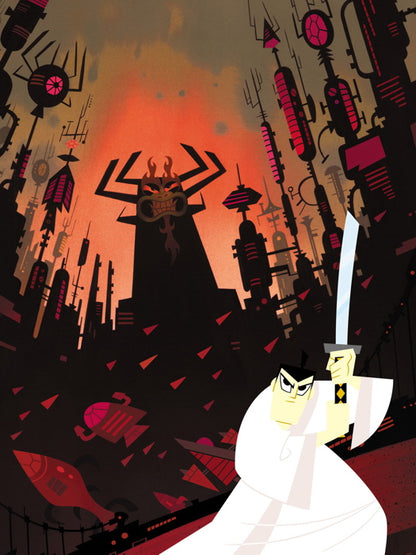 Samurai Jack Awesome Cartoon Art Wall Art Print Poster