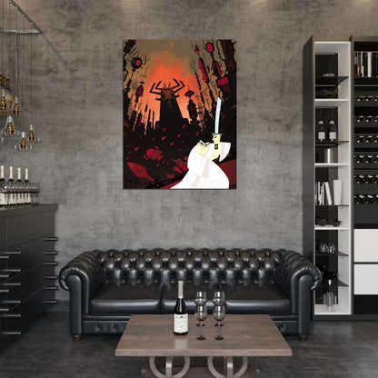 Samurai Jack Awesome Cartoon Art Wall Art Print Poster