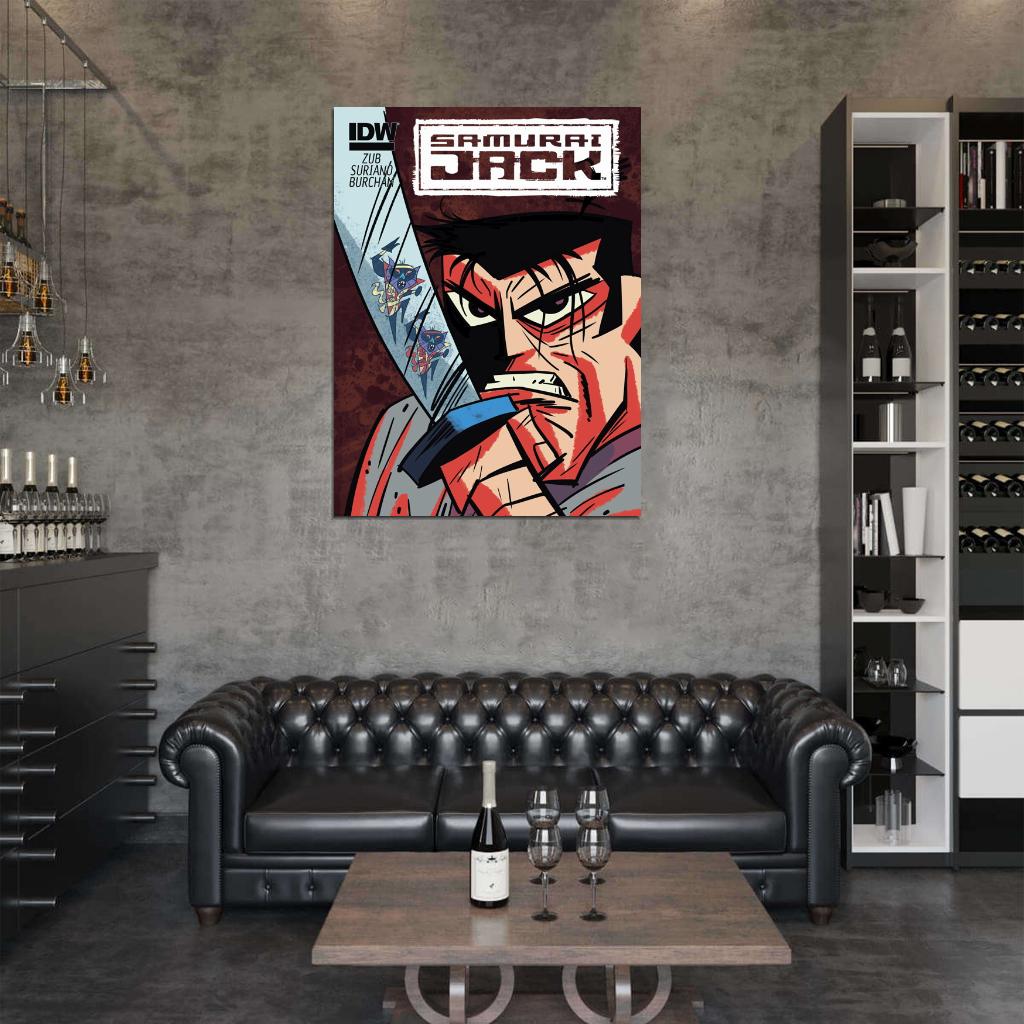 Samurai Jack Awesome Cartoon Art Wall Art Print Poster
