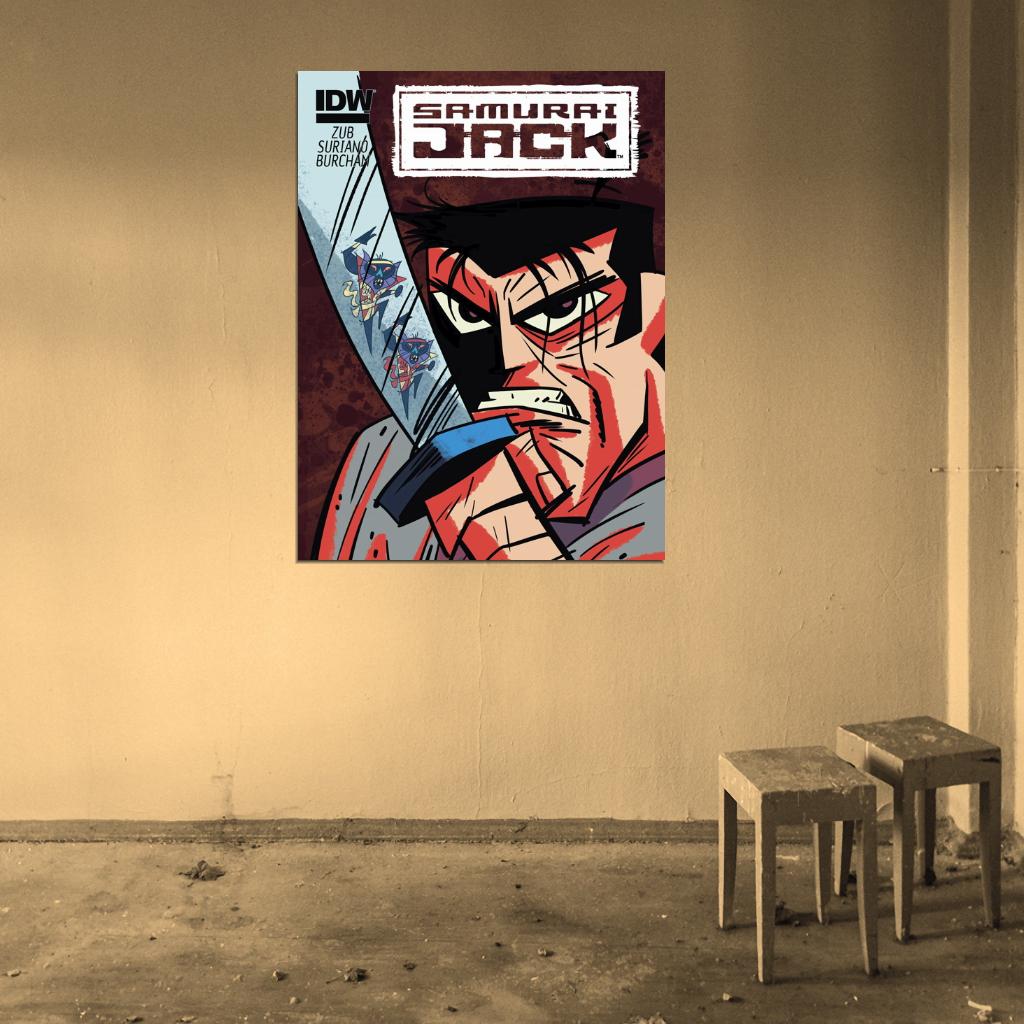Samurai Jack Awesome Cartoon Art Wall Art Print Poster