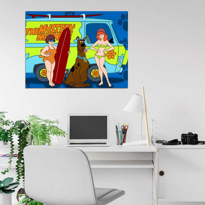 Scooby-Doo Velma Dinkley Daphne Blake Cool Cartoon Art Wall Art Print Poster
