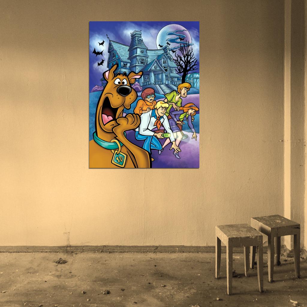 Scooby-Doo Characters Cool Funny Kids Cartoon Art Wall Art Print Poster