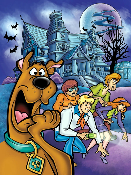 Scooby-Doo Characters Cool Funny Kids Cartoon Art Wall Art Print Poster