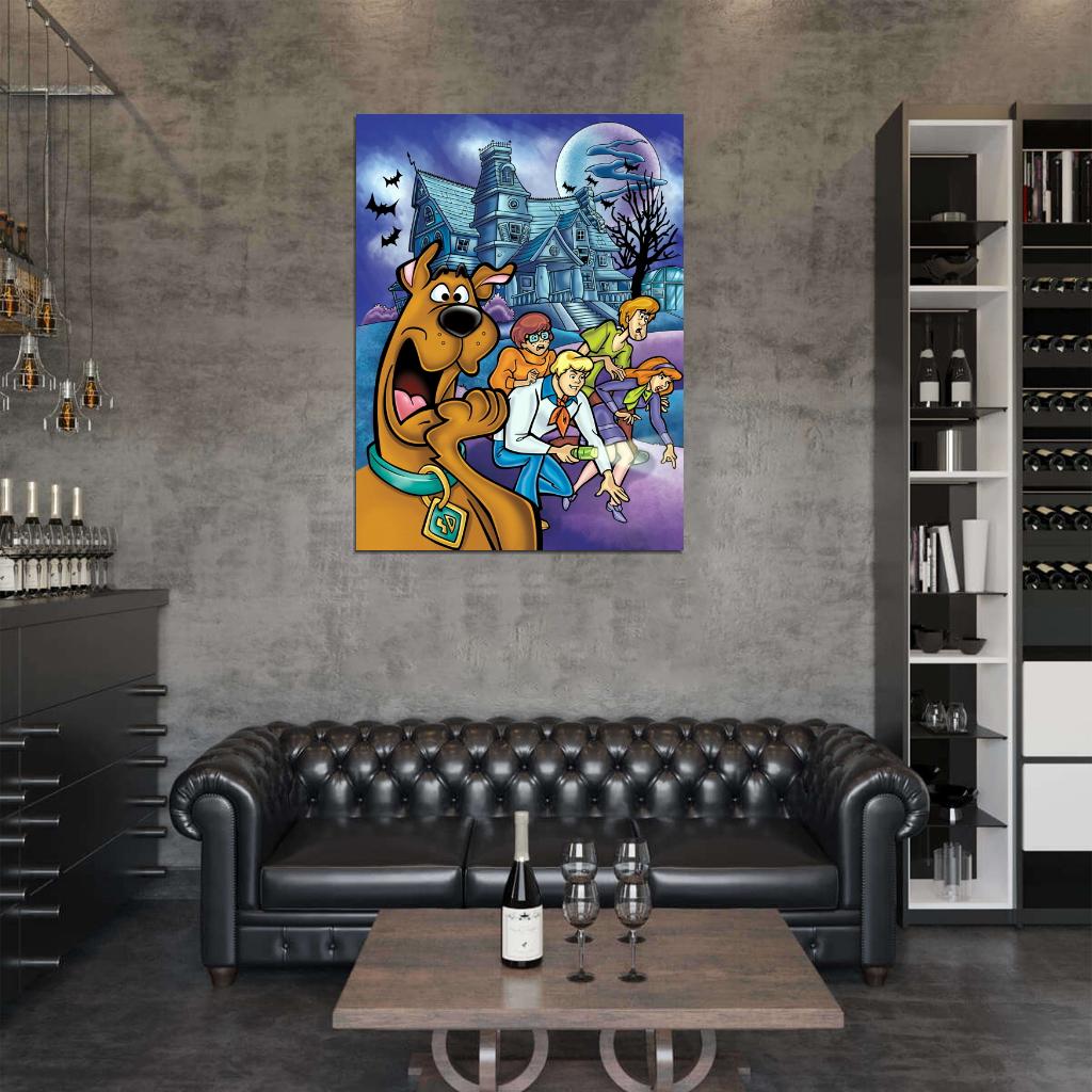 Scooby-Doo Characters Cool Funny Kids Cartoon Art Wall Art Print Poster
