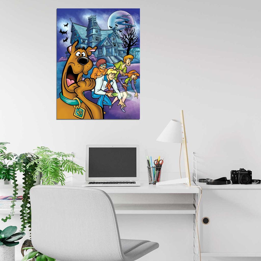 Scooby-Doo Characters Cool Funny Kids Cartoon Art Wall Art Print Poster