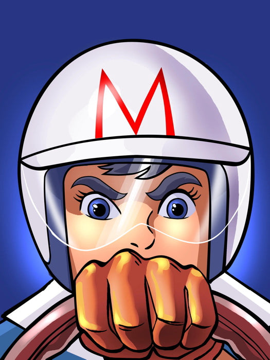 Speed Racer Mach GoGoGo Anime Manga Amazing Cartoon Art Wall Art Print Poster