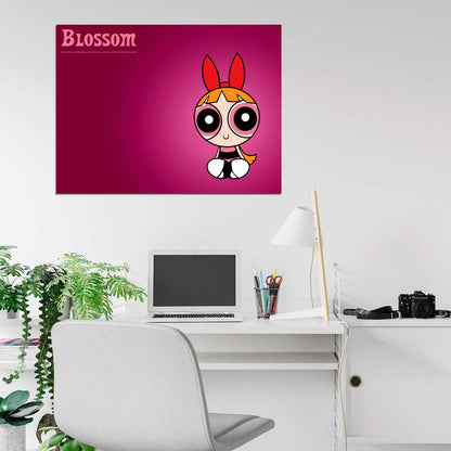 The Powerpuff Girls Blossom Cute Kids Cartoon Art Wall Art Print Poster