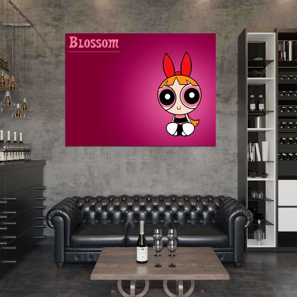 The Powerpuff Girls Blossom Cute Kids Cartoon Art Wall Art Print Poster