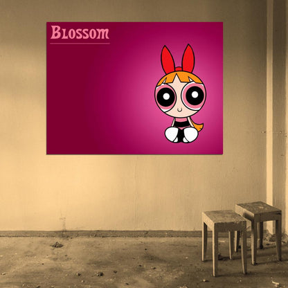 The Powerpuff Girls Blossom Cute Kids Cartoon Art Wall Art Print Poster