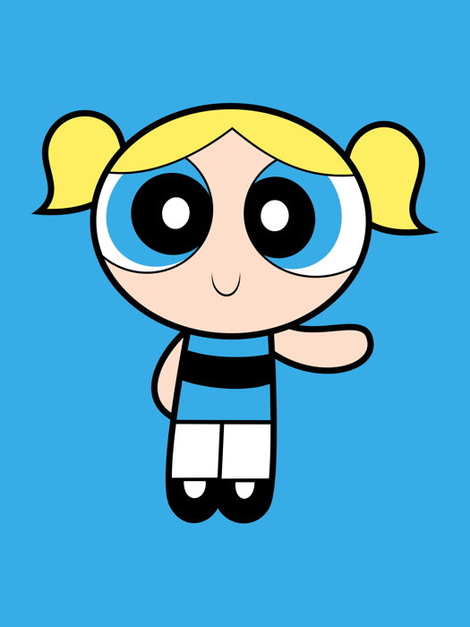 The Powerpuff Girls Bubbles Cute Kids Cartoon Art Wall Art Print Poster