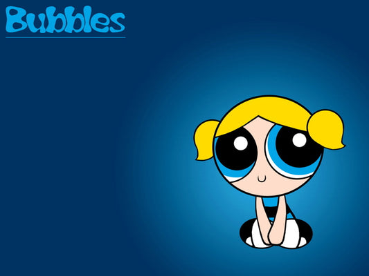 The Powerpuff Girls Bubbles Cute Kids Cartoon Art Wall Art Print Poster