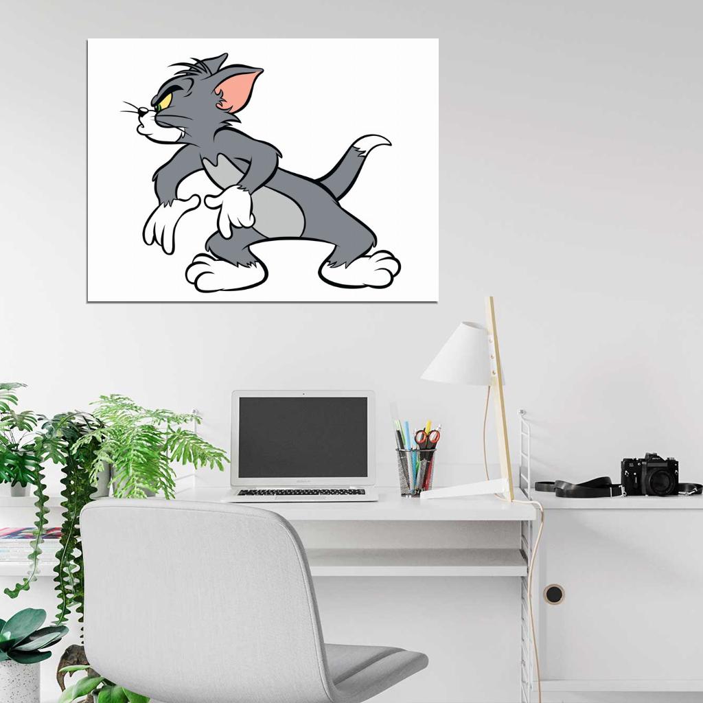 Tom and Jerry Cool Funny Original Cat Cartoon Art Wall Art Print Poster