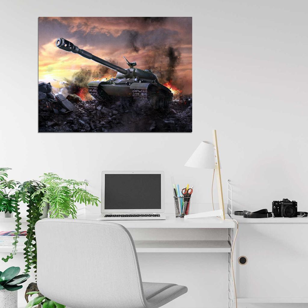 World of Tanks WZ-111 Video Game WoT Art Wall Art Print Poster