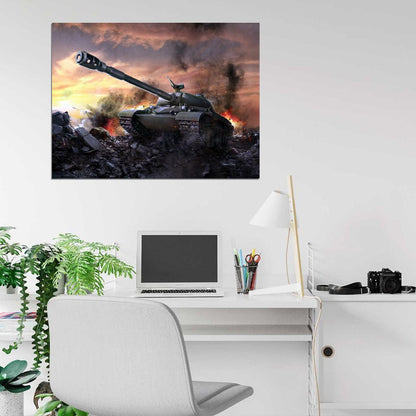 World of Tanks WZ-111 Video Game WoT Art Wall Art Print Poster