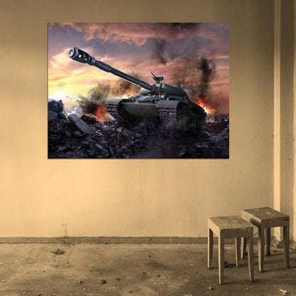 World of Tanks WZ-111 Video Game WoT Art Wall Art Print Poster