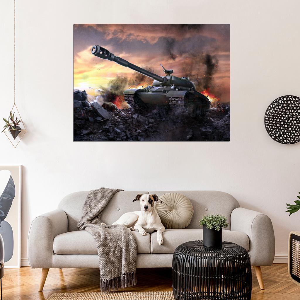 World of Tanks WZ-111 Video Game WoT Art Wall Art Print Poster