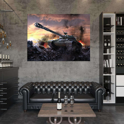 World of Tanks WZ-111 Video Game WoT Art Wall Art Print Poster