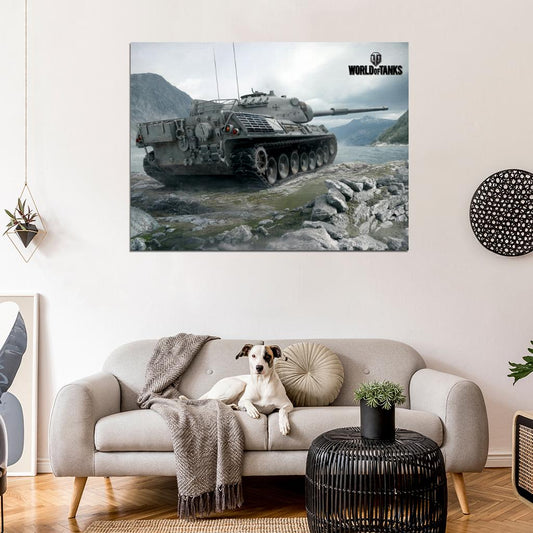 World of Tanks Leopard I German WW2 Video Game WoT Art Wall Art Print Poster