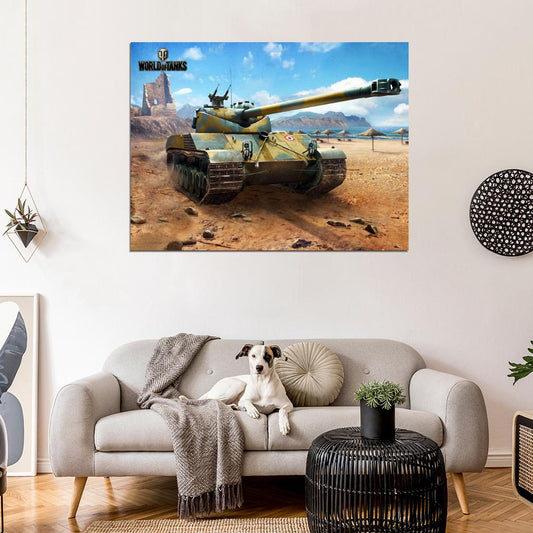 World of Tanks Batignolles-Chatillon 25t Video Game WoT Art Wall Art Print Poster