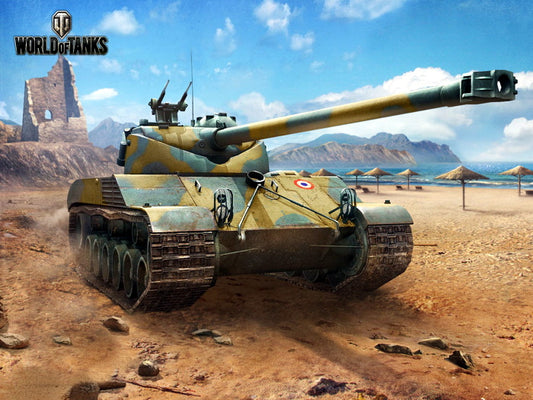 World of Tanks Batignolles-Chatillon 25t Video Game WoT Art Wall Art Print Poster