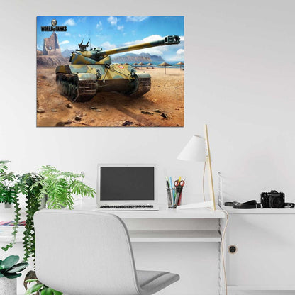World of Tanks Batignolles-Chatillon 25t Video Game WoT Art Wall Art Print Poster