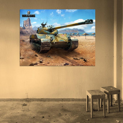World of Tanks Batignolles-Chatillon 25t Video Game WoT Art Wall Art Print Poster