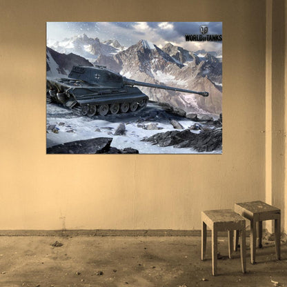 World of Tanks Tiger II 2 German WW2 Video Game WoT Art Wall Art Print Poster