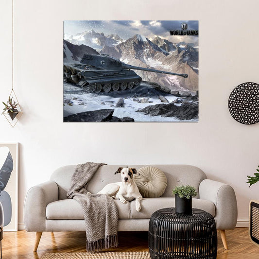 World of Tanks Tiger II 2 German WW2 Video Game WoT Art Wall Art Print Poster