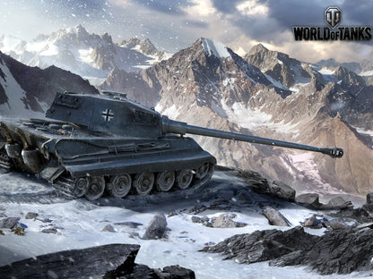 World of Tanks Tiger II 2 German WW2 Video Game WoT Art Wall Art Print Poster