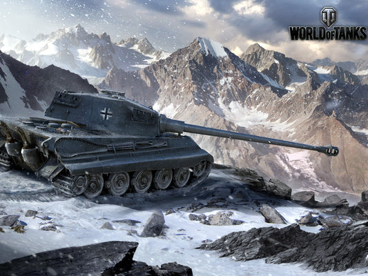 World of Tanks Tiger II 2 German WW2 Video Game WoT Art Wall Art Print Poster