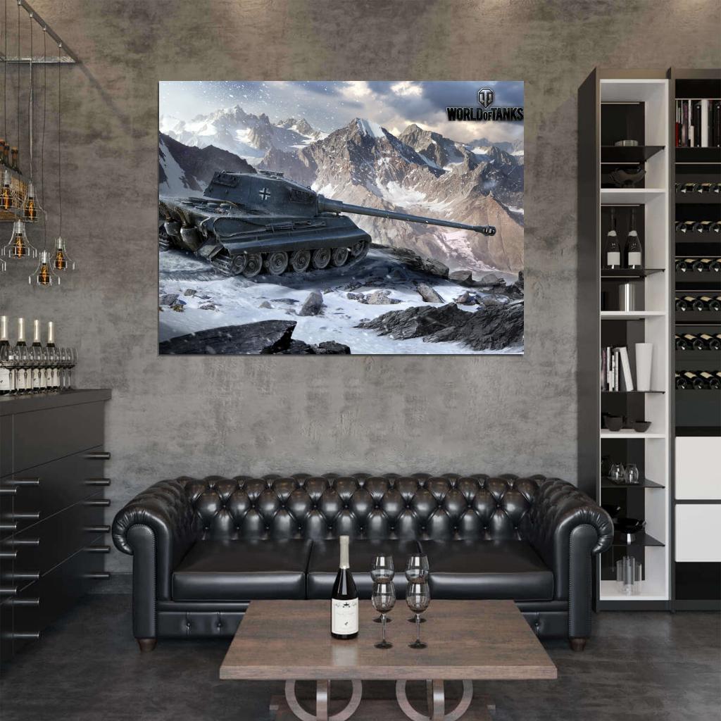 World of Tanks Tiger II 2 German WW2 Video Game WoT Art Wall Art Print Poster