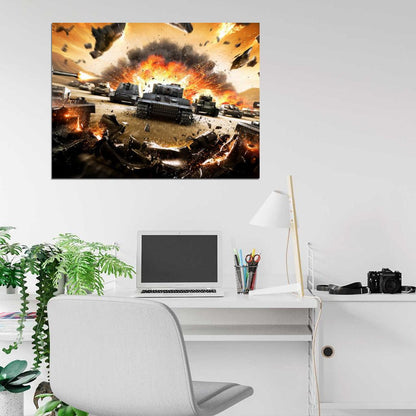 World of Tanks Video Game WoT Awesome Art Wall Art Print Poster